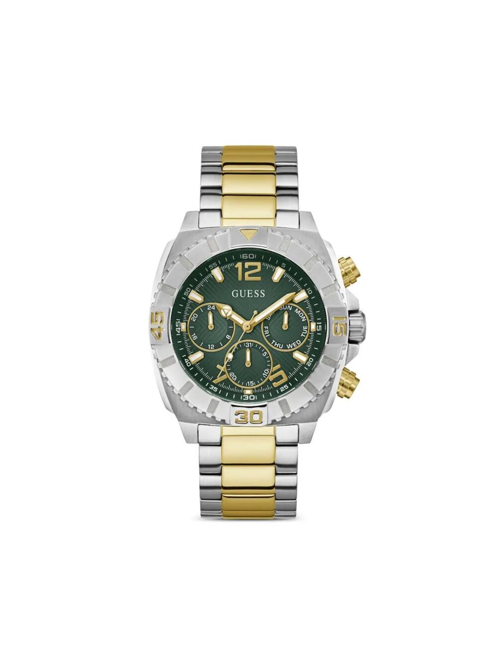 Guess GW0800G1 Two-Tone Green Dial Men's Watch Day Date